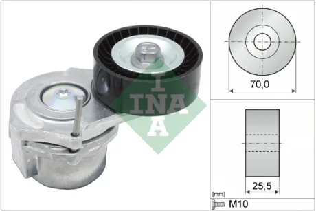 Натяжитель ремня генератора Opel Astra J 1.7 CDTI 11-15 INA 534 0438 10