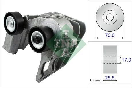 Натяжник ременя генератора Ford Fiesta 1.3 01-08 INA 534 0467 10