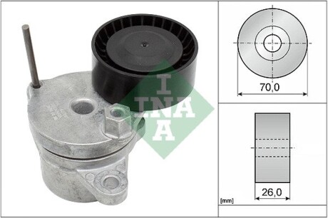 Натяжитель ремня генератора Citroen Jumper/Peugeot Boxer 2.0D 15- INA 534 0649 10 (фото 1)