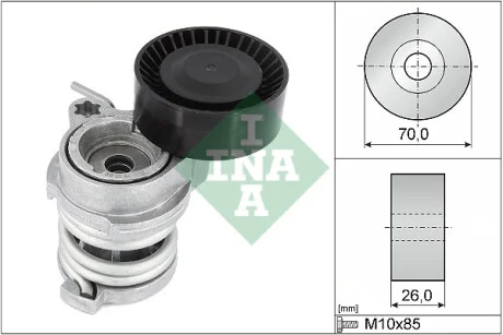 Натяжник ременя генератора BMW X3 (E83) 05-11, N46 INA 534 0708 10