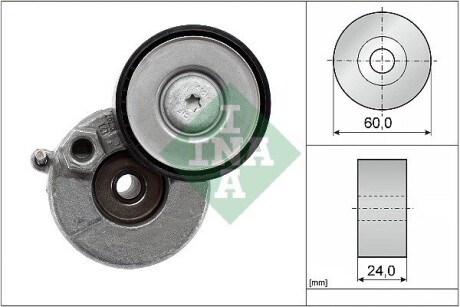 Натяжитель ремня генератора VW Crafter/T6 2.0 TDI 16- INA 534072810