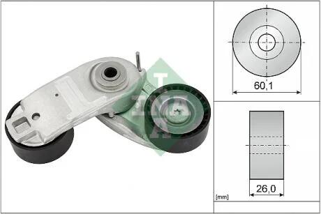 Натяжитель ремня генератора Ford Focus 1.0 EcoBoost 20- INA 534 0937 10