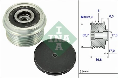 Шкив генератора Ford Mondeo 00-07 INA 535 0074 10