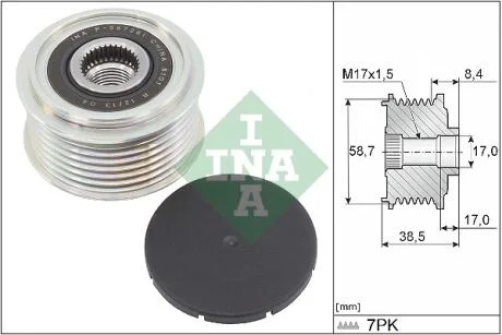 Шків генератора Ford Ranger 2.2 TDCi 11- (F-587281) INA 535 0318 10
