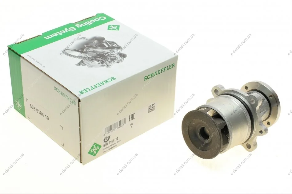 Помпа воды BMW 3 (E30)/5 (E34) 87-95 M40 B16/M40 B18 INA 538 0164 10 (фото 1)