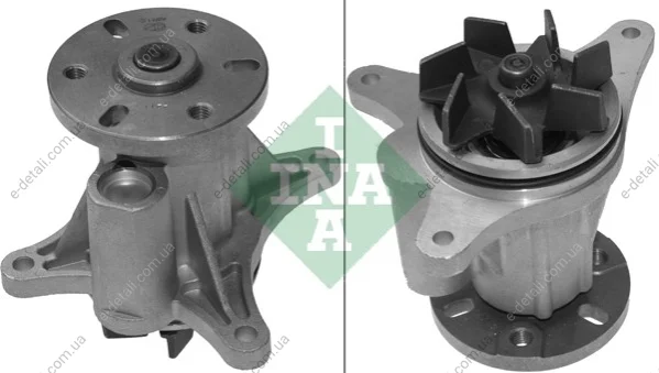 Помпа воды Citroen C5/C6/Peugeot 407 3.0 HDi 09- INA 538050110 (фото 1)