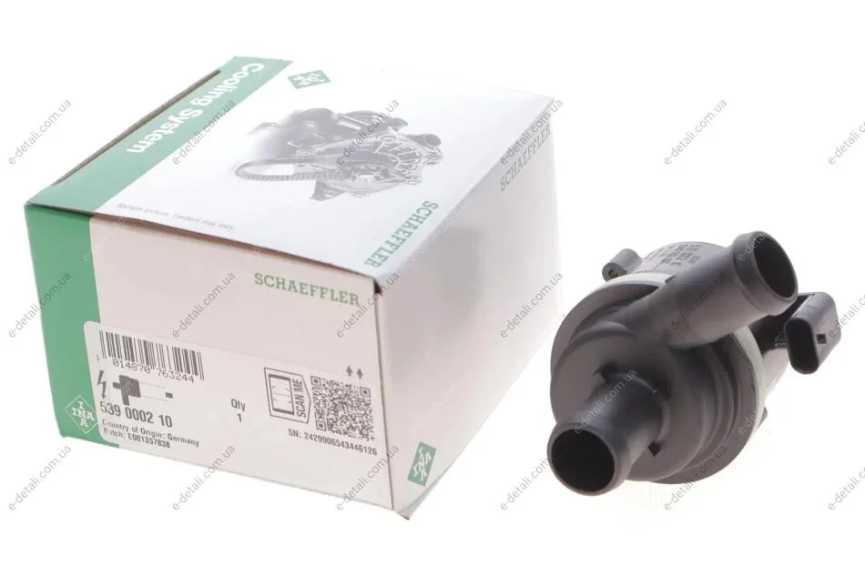 Насос системи охолодження (додатковий) Skoda Roomster/Fabia/Seat Ibiza/VW Polo 1.2TDI/1.6TDI 10- INA 539 0002 10 (фото 1)