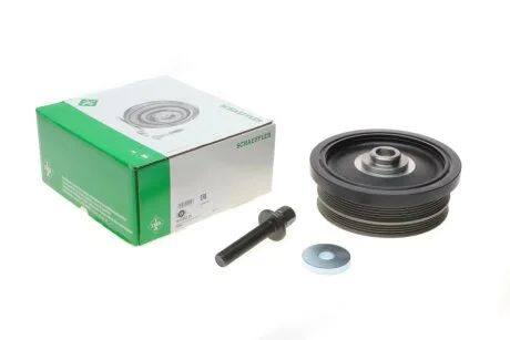 Шкив коленвала BMW 3 (E46/E90)/5 (E60)/X3 (E83) 01-11 (167x76.5) (4PK+6PK) (с болтом), N47/M47 INA 544 0082 20