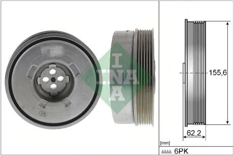 Шкив коленвала BMW X1 (F48) 15- B38 A15 A INA 544 0501 10