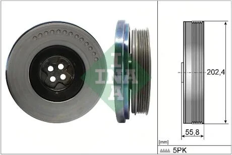 Шкив коленвала MB Sprinter (B907/B910), 2.0CDI, 20-, OM654.920 INA 544 0603 10