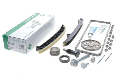 Комплект ланцюга ГРМ VW Caddy III 1.2 TSI 10-15 (ланцюг, башмак, натяжник), INA 559 1807 40