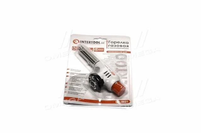Горелка газовая, пьезоподжиг на регуляторе. (INTERTOOL) Intertool GB-0021 (фото 1)