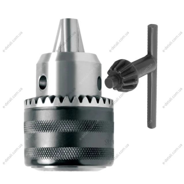 Патрон для дриля із ключем B12, 1,5-10мм Intertool ST-3822 (фото 1)