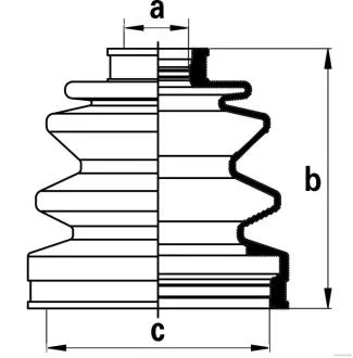 Пильовик ШРКШа (компл.) HONDA, HYUNDAI, KIA, MITSUBISHI, SUBARU (вир-во Jakoparts) JAKOPARTS J2863004