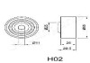 Ролик натяжний JAPANPARTS BE-H02 (фото 2)