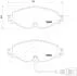 VW К-т передніх гальм. колодок (з датчик.) Golf VII, AUDI A3 13-, SKODA Octavia 12- JAPANPARTS PA-0907AF (фото 2)