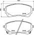 TOYOTA К-кт передн. гальмівних колодок COROLLA 19- JAPANPARTS PA-2027AF (фото 2)