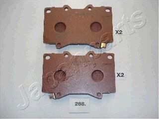 TOYOTA гальмівні колодки передн.Land Cruiser 100 98- JAPANPARTS PA-268AF