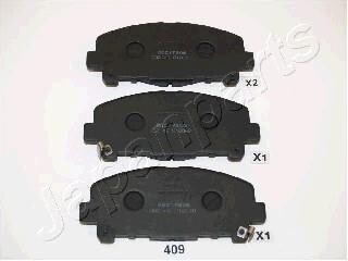 HONDA гальмівні колодки передн.Accord 08- JAPANPARTS PA-409AF