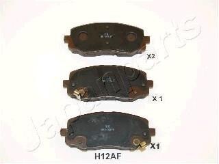 HYUNDAI гальмівні колодки передн. i10, KIA Picanto (без ESP) JAPANPARTS PA-H12AF