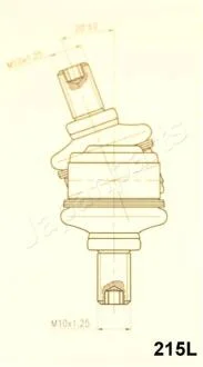 TOYOTA тяга стабілізатора CAMRY 96- лів. передн. JAPANPARTS SI-215L