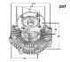 TOYOTA віскомуфта вентилятора радіатора Hiace IV,Hilux V JAPANPARTS VC-207 (фото 3)