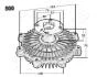 Віскомуфта вентилятора MITSUBISHI L300 JAPANPARTS VC-500 (фото 3)