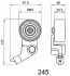 Ролик ремня ГРМ Toyota Corolla verso 2.0 (04-09),Toyota Avensis 2.0 (03-08) JAPKO 45245 (фото 2)
