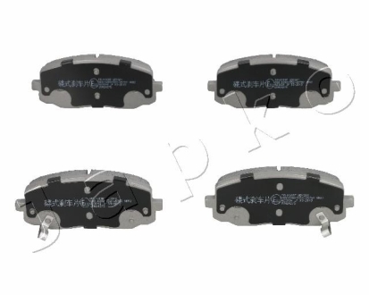 Колодки тормозные передние Hyundai i10 1.0- 1.2 (07-16) / KIA Picanto I 1.0, 1.1 (04-) JAPKO 50K10 (фото 1)
