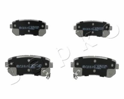 Колодки тормозные дисковые задние Hyundai i20, I30, IX35/Kia Ceed, Sportage (04-) JAPKO 51K09 (фото 1)