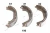 Колодки тормозные барабанные задние Nissan Navara D22 (98-) JAPKO 55196 (фото 1)