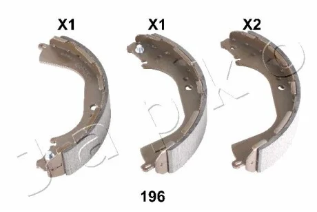 Колодки гальмівні задні барабанні Nissan Navara D22 (98-) JAPKO 55196