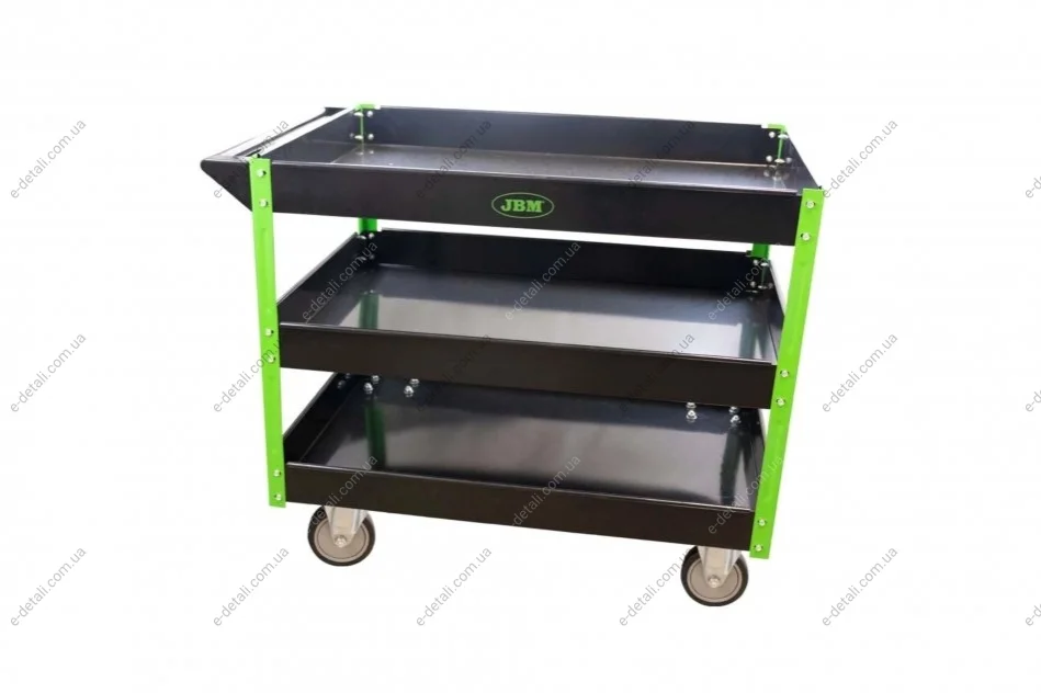 Тележка для инстументов 3 открытые секции 100 кг JBM 51576 (фото 1)