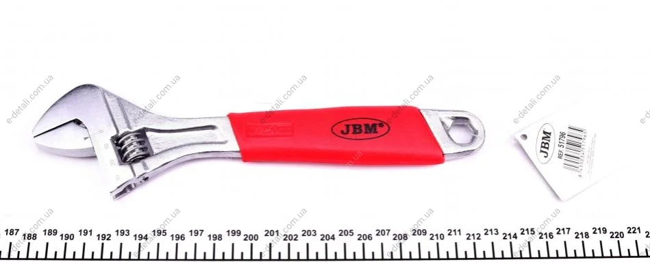 Ключ разводной 0-28 мм 10" L-250 мм JBM 51796 (фото 1)