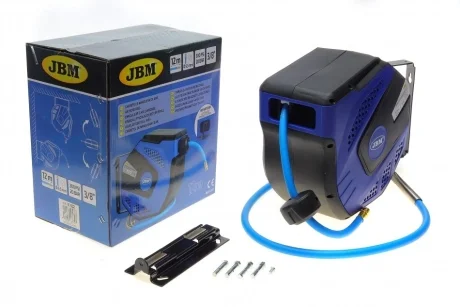 Шланг пневматичний на котушці 3/8" Ø9,5 мм L 12 м JBM 53532