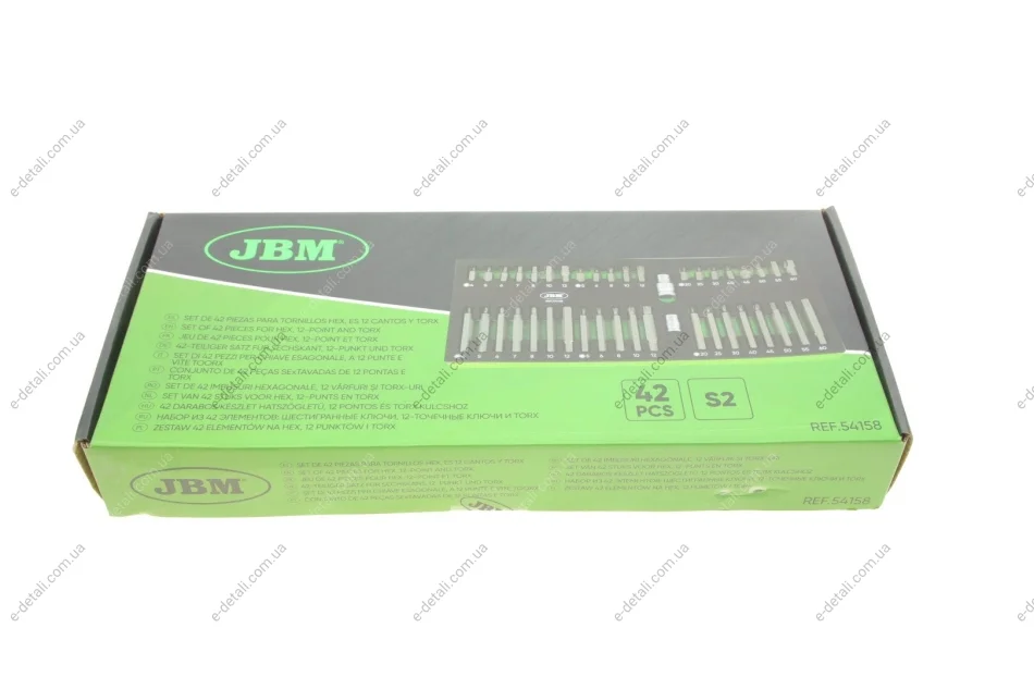 Набор бит комбинированный 42 ед. JBM 54158 (фото 1)