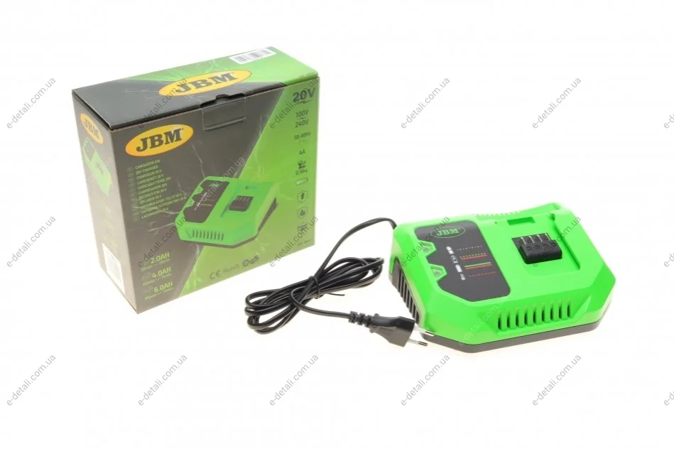 Зарядний пристрій для акумуляторів (20v-4A) JBM 60016 (фото 1)