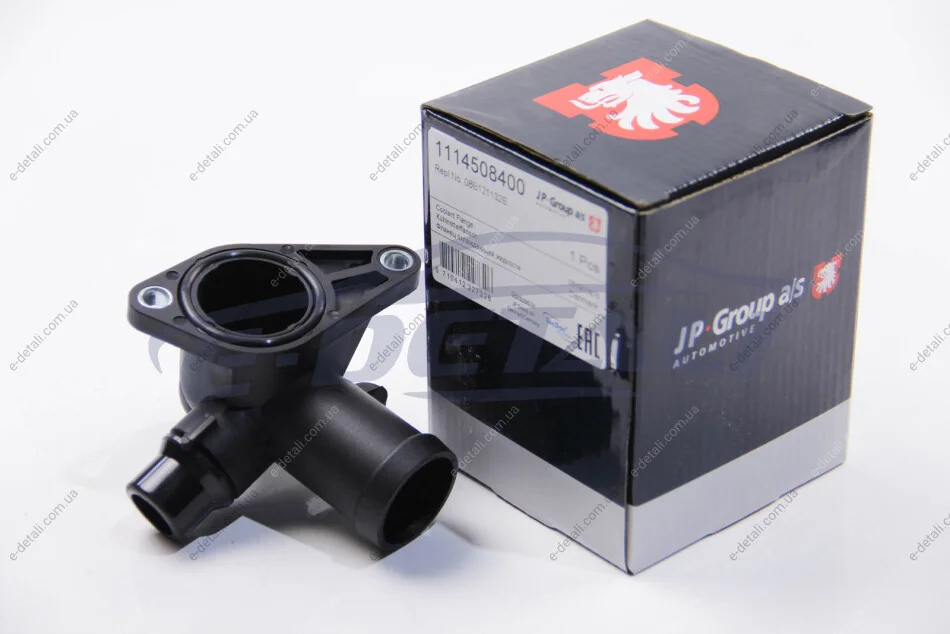 Фланец системы охлаждения A4 1.8T 01-09 (зад) JP GROUP 1114508400 (фото 1)