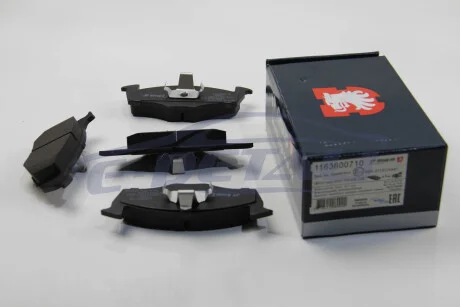 Гальмівні колодки пер. Golf III -99/Polo -01 (19,5mm/VAG) JP GROUP 1163600710