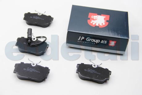 Комплект тормозных колодок, дисковый тормоз JP GROUP 1163706110