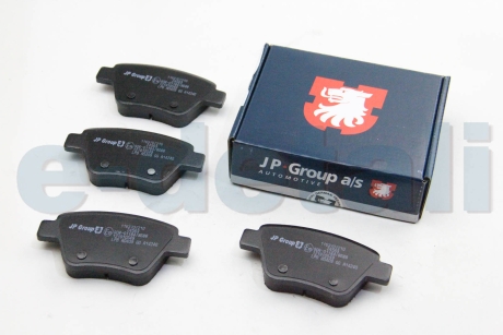 Комплект тормозных колодок, дисковый тормоз JP GROUP 1163707210