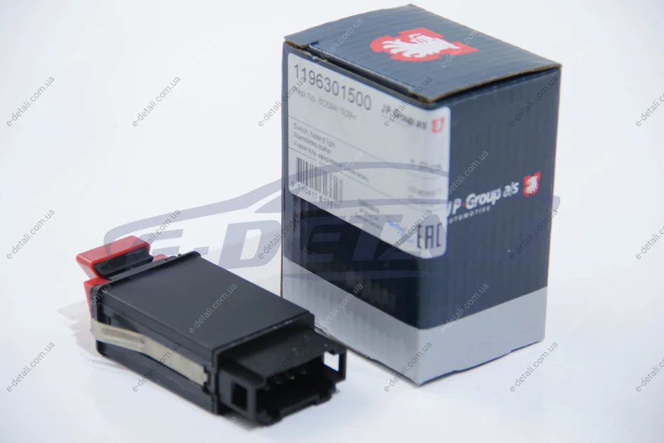 Выключатель аварийной сигнализации A4 -01 JP GROUP 1196301500 (фото 1)