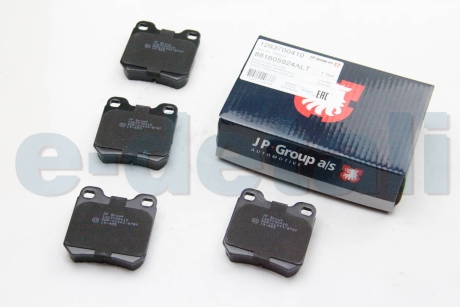 Комплект тормозных колодок, дисковый тормоз JP GROUP 1263700410