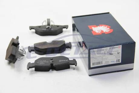 Тормозные колодки зад. BMW 3(E90)/1(E81) 04-13 (ATE) (123x43,6x17,3) JP GROUP 1463700610