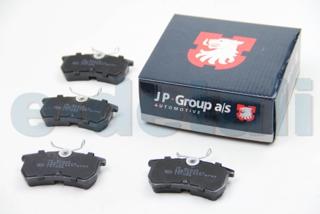 Комплект тормозных колодок, дисковый тормоз JP GROUP 1563700410