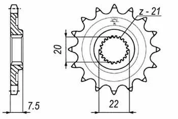 Передня зірка MOTO JT MOTO 100-401-13