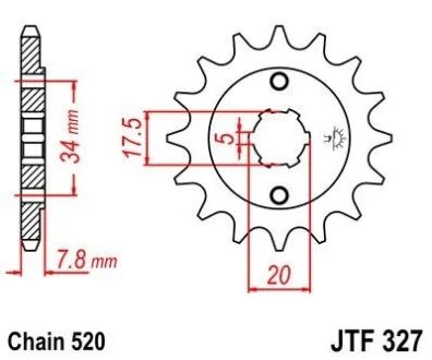 Передня зірка MOTO JT MOTO 101-436-13