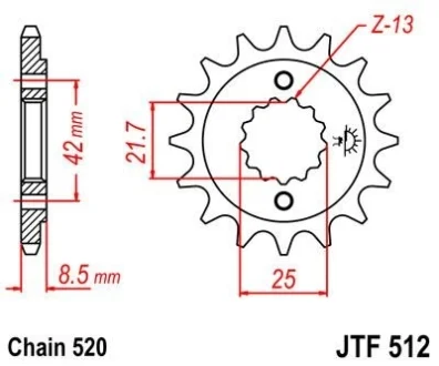 Передня зірка MOTO JT MOTO 104-463-15