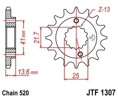 Передняя звезда MOTO JT MOTO 104-470-15