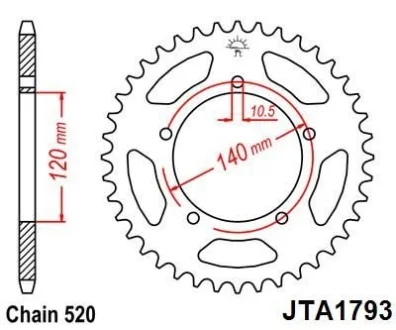 Звезда MOTO JT MOTO 110-452-43